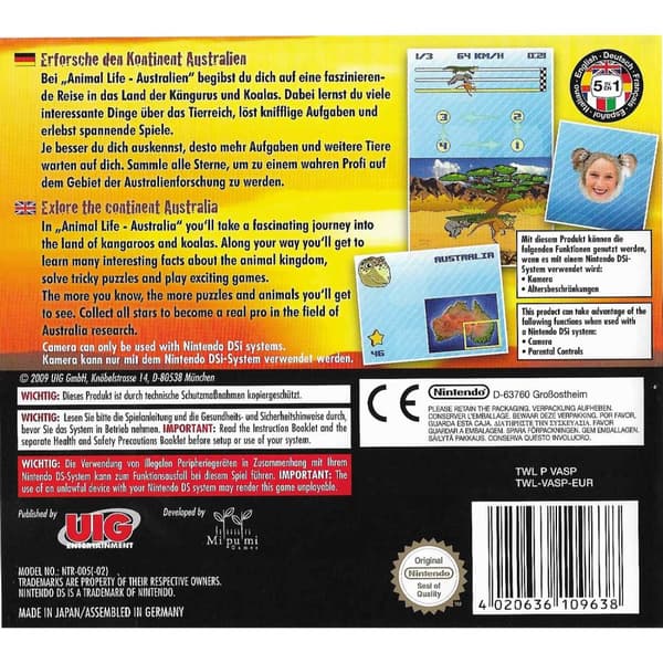 Animal Life Australien Nintendo DS (Brugt)