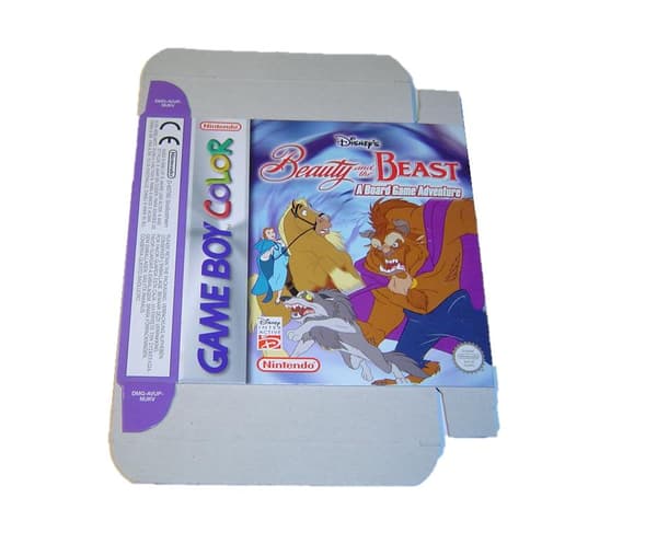 Beauty & the Beast Tomask Tombox Tomkartong till Nintendo Gameboy Color spelet *ENDAST Tomask*