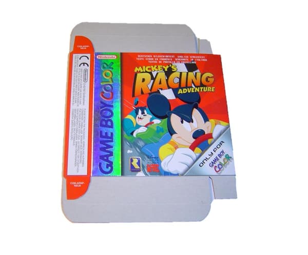 Mickeys Racing Adventure Tomask Tombox Tomkartong till Nintendo Gameboy Color spelet *ENDAST Tomask*