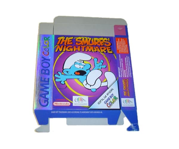 The Smurfs Nightmare Tomask Tombox Tomkartong till Nintendo Gameboy Color spelet *ENDAST Tomask*