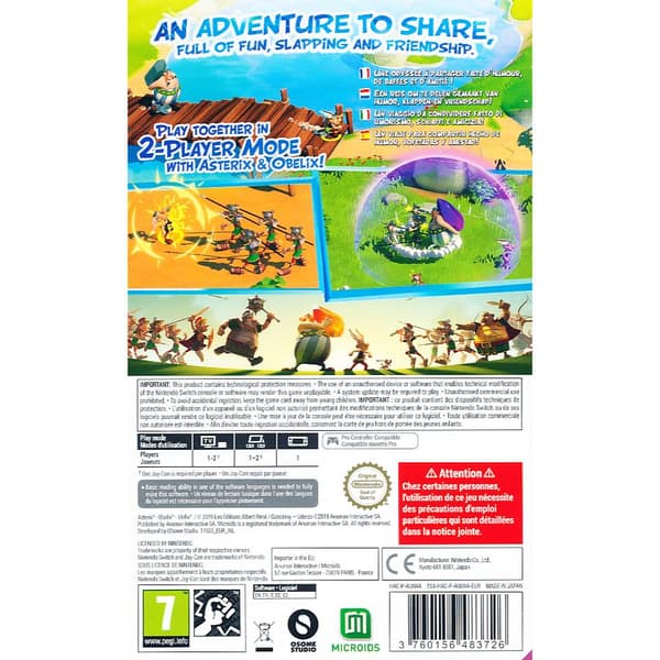 Asterix & Obelix XXL3 The Crystal Menhir Nintendo Switch