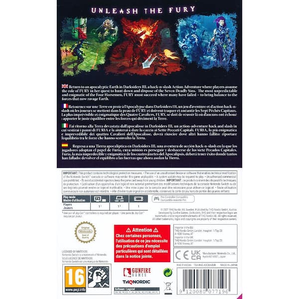 Darksiders III Nintendo Switch