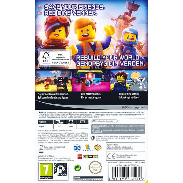 Lego Movie Videogame 2 Nintendo Switch