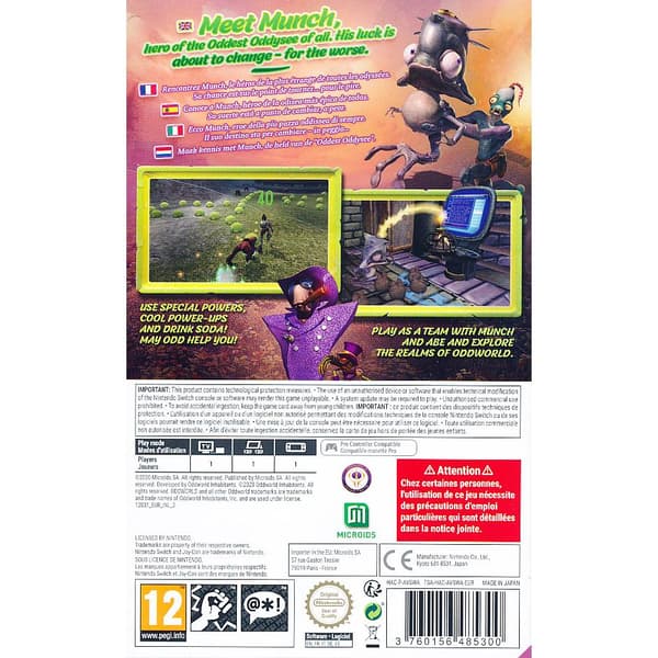 Oddworld Munchs Oddysee Nintendo Switch
