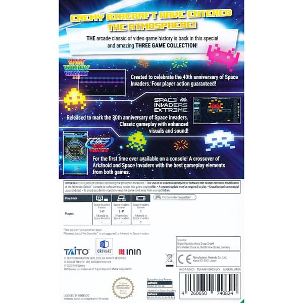 Space Invaders Forever Nintendo Switch