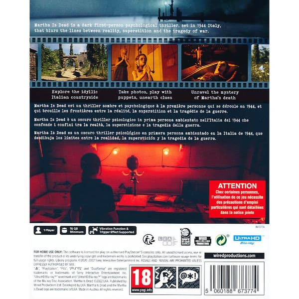 Martha is Dead Playstation 5 PS5