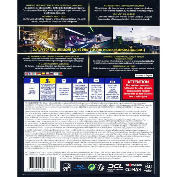 DCL The Game Drone Championship League Playstation 4 PS4