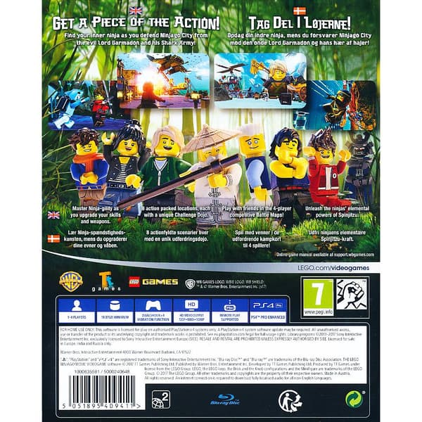 Lego The Ninjago Movie Videogame Playstation 4 PS4