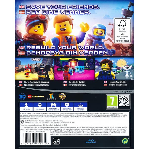 Lego The Lego Movie Videogame 2 Playstation 4 PS4