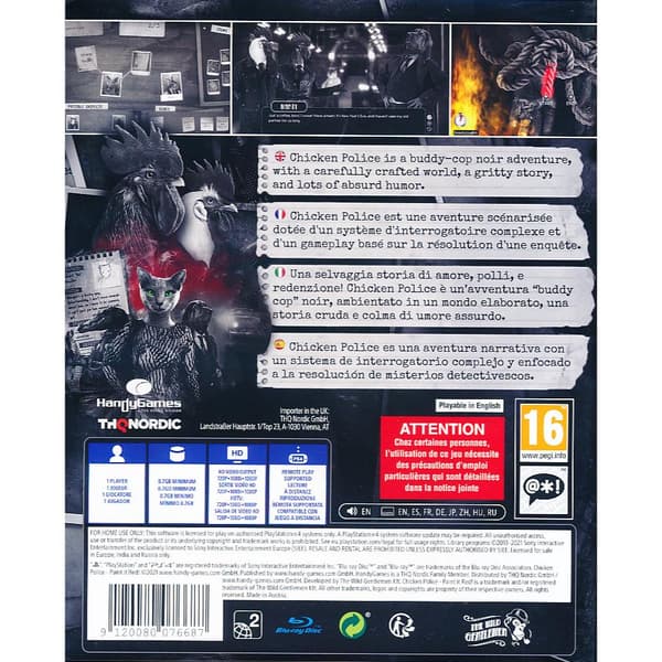 Chicken Police Paint it Red Playstation 4 PS4