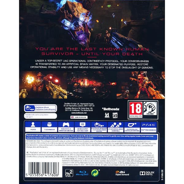 DOOM VFR Playstation 4 PS4