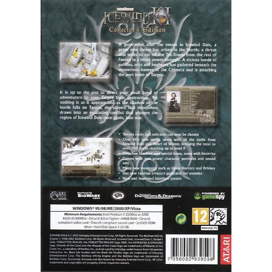 Icewind Dale II Collectors Edition PC