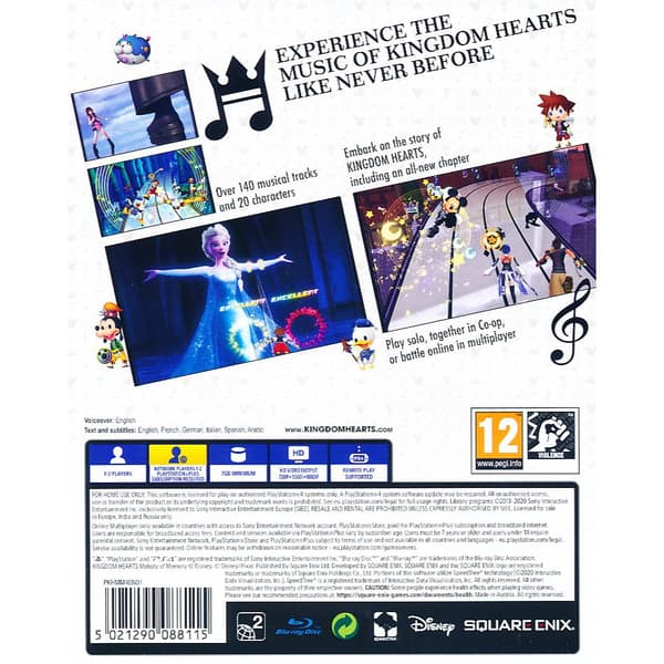 Kingdom Hearts Melody Of Memory Playstation 4 PS4
