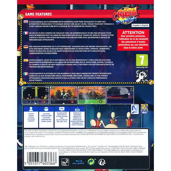 Crash Dummy Playstation 4 PS4