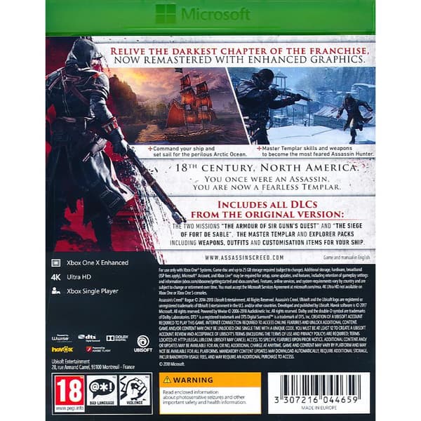 Assassins Creed Rogue Remastered Xbox One