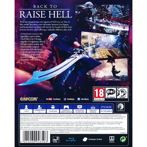 Devil May Cry 5 Playstation 4 PS4
