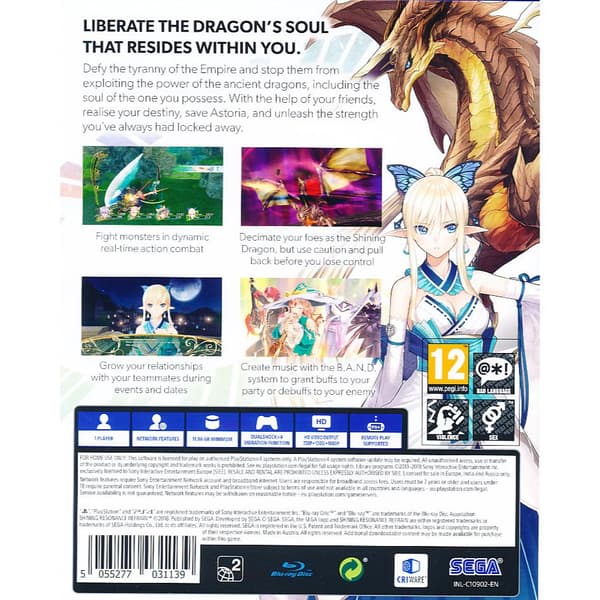 Shining Resonance Refrain Playstation 4 PS4