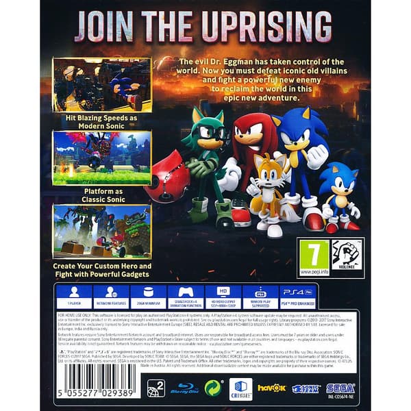 Sonic Forces Playstation 4 PS4