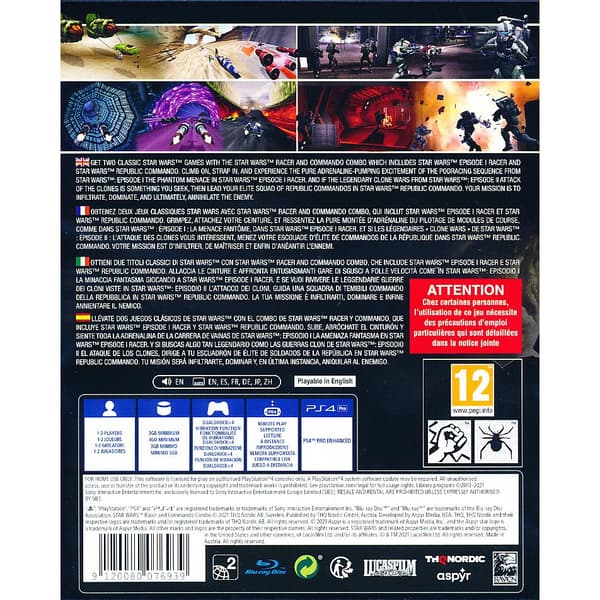 Star Wars Racer & Commando Combo Playstation 4 PS4