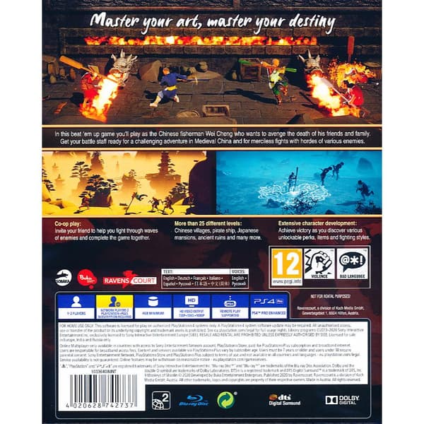 9 Monkeys of Shaolin Playstation 4 PS4