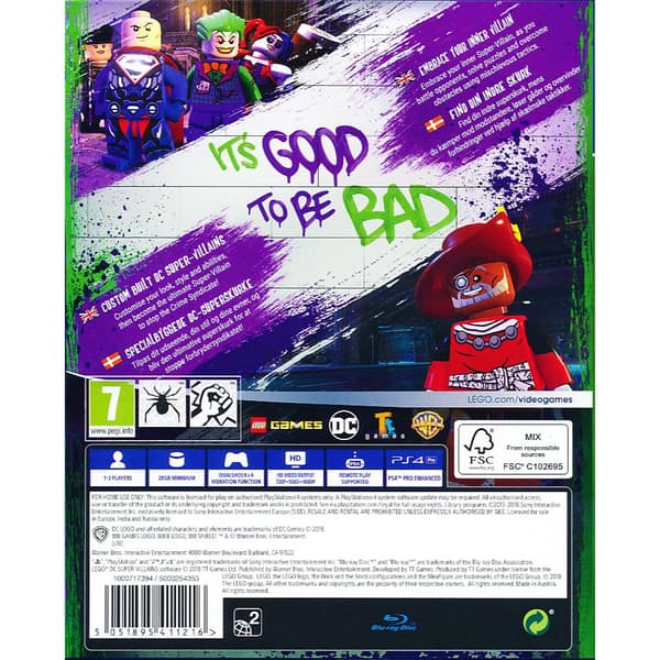 Lego DC Super Villains Playstation 4 PS4