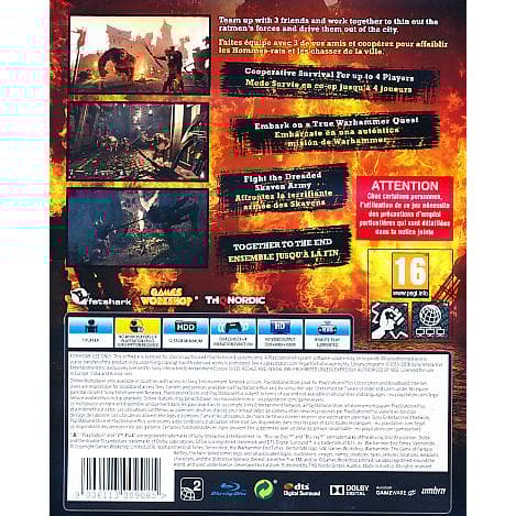 Warhammer The End Times Vermintide Playstation 4 PS4