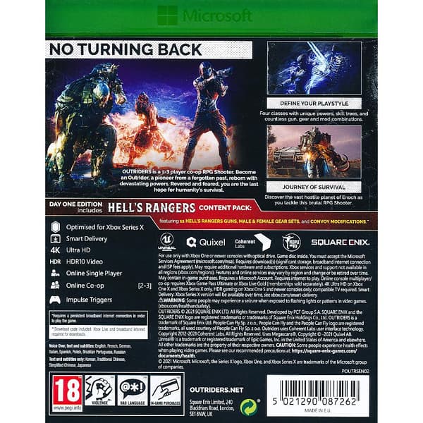 Outriders Day One Edition Xbox Series X Xbox One