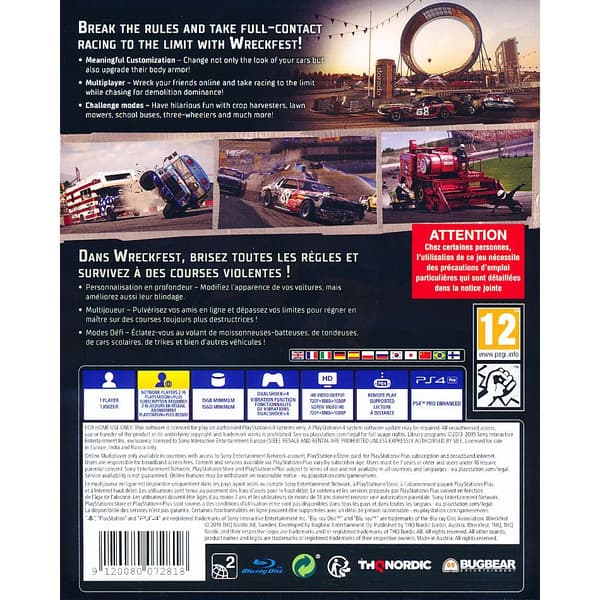Wreckfest Playstation 4 PS4