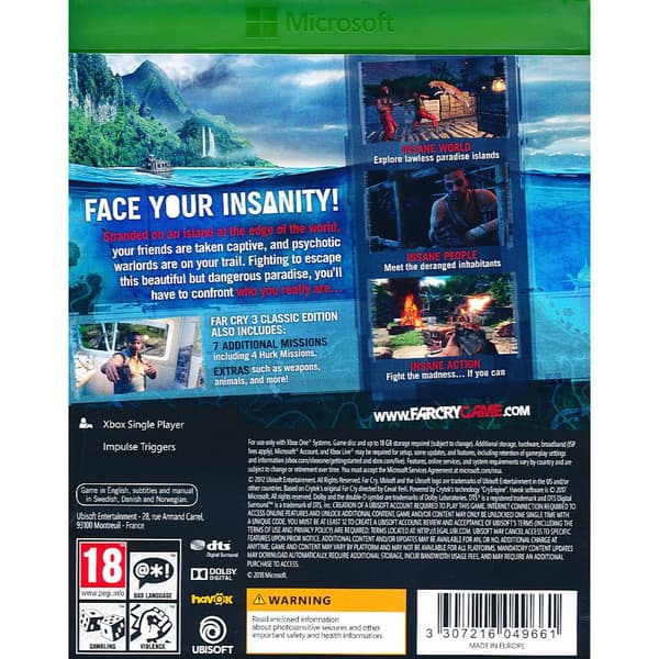 Far Cry 3 Classic Edition Xbox One
