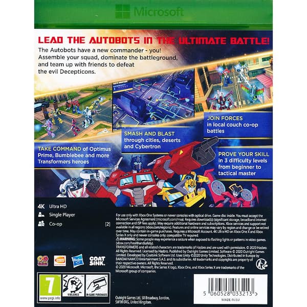 Transformers Battlegrounds Xbox One Xbox Series X