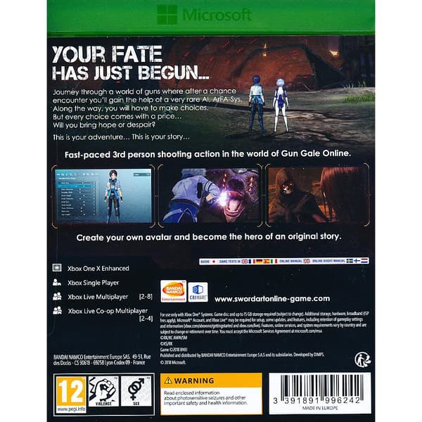 Sword Art Online Fatal Bullet Xbox One