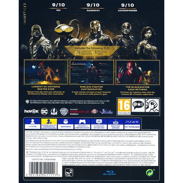 Injustice 2 Legendary Edition Playstation 4 PS4