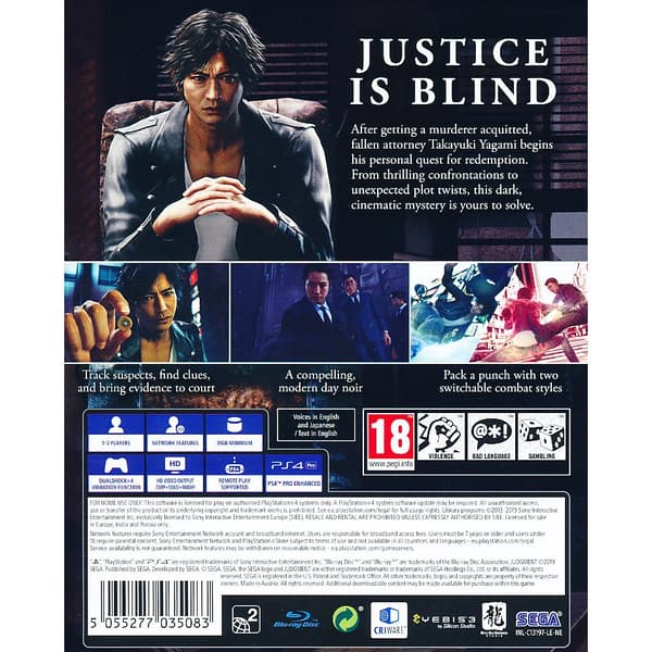 Judgment Playstation 4 PS4