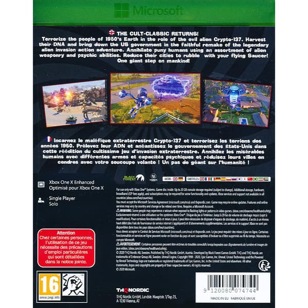 Destroy All Humans Xbox One