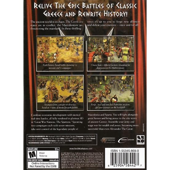 Great War Nations The Spartans PC