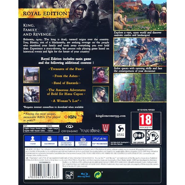 Kingdom Come Deliverance Royal Edition Playstation 4 PS4