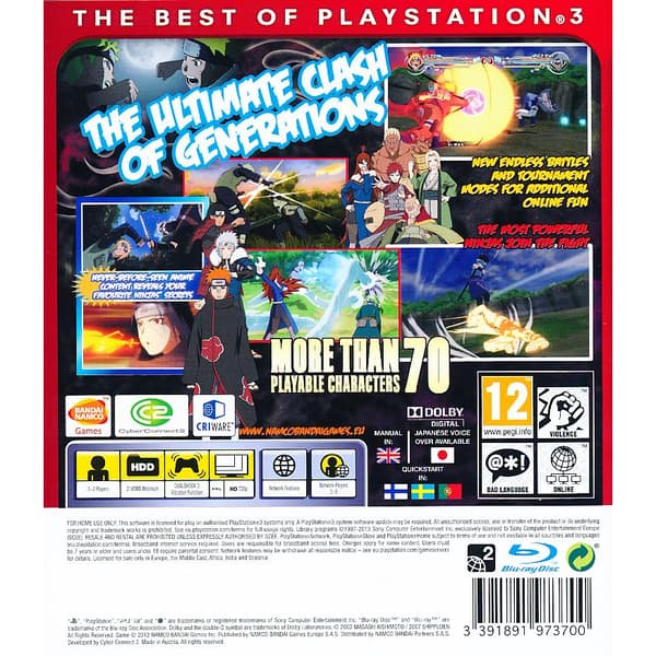 Naruto Shippuden Ultimate Ninja Storm Generations Playstation 3 PS3