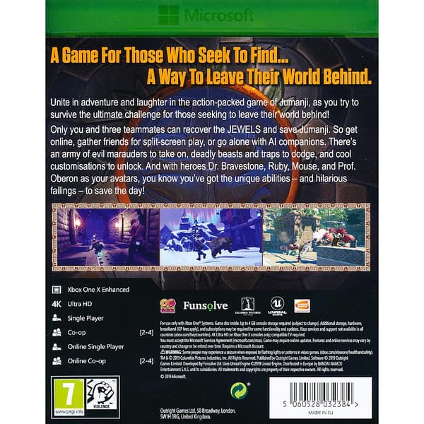 Jumanji the Video Game Xbox One