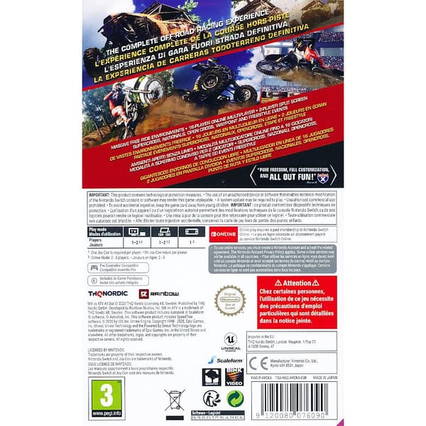 MX vs ATV All Out Nintendo Switch