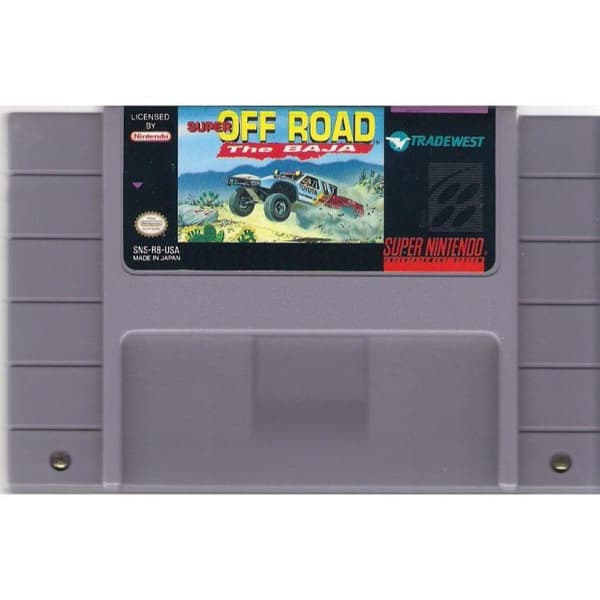 Super Off Road The Baja Super Nintendo SNES (NTSC-U, Begagnad, Endast kassett) Cassette Only NTSC-U, Second Sorting
