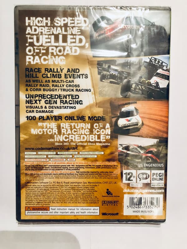 Colin McRae Dirt (NYTT Inplastat EUR / 360)