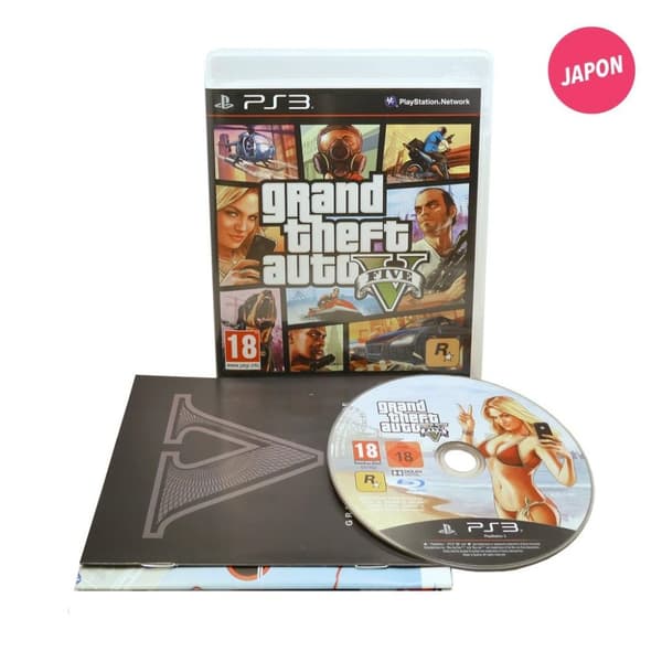 Grand Theft Auto V med karta GTA V (EUR / PS3) Gta 5