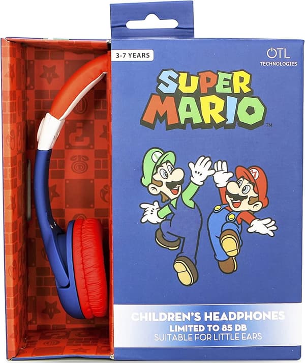 OTL Wired Junior Super Mario Headphones (Mario)  (headphones)