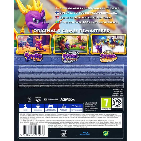 Spyro Reignited Trilogy Playstation 4 PS4