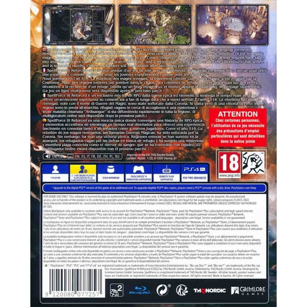 SpellForce III Reforced Playstation 4 PS4