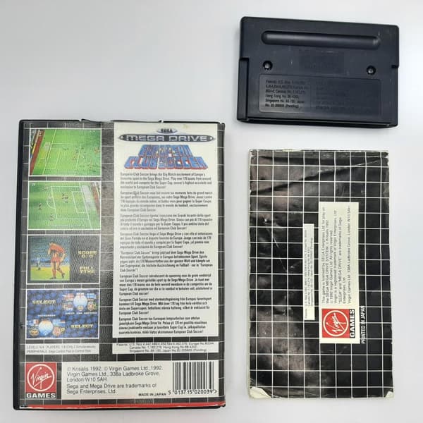 European Club Soccer Sega Mega Drive (Begagnad)