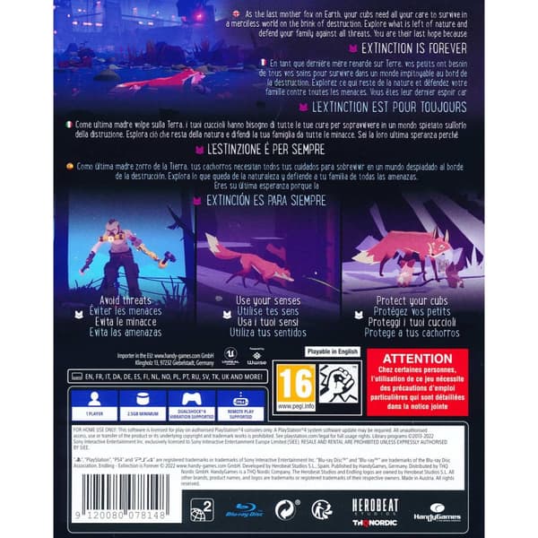 Endling Extinction is Forever Playstation 4 PS4