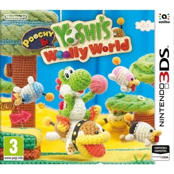 Videospel - Nintendo - Poochy och ullig värld 3DS Yoshi - Plattform - Kartong - PEGI 3+