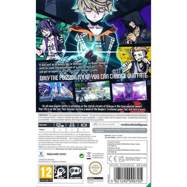 Neo The World Ends With You Nintendo Switch