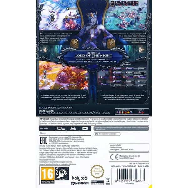 Immortal Realms Vampire Wars Nintendo Switch